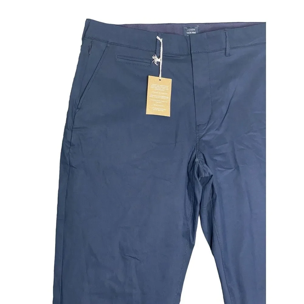 J.CREW Mens 1040 Athletic Tapered-fit‎ tech Pant in Navy Size 34/36